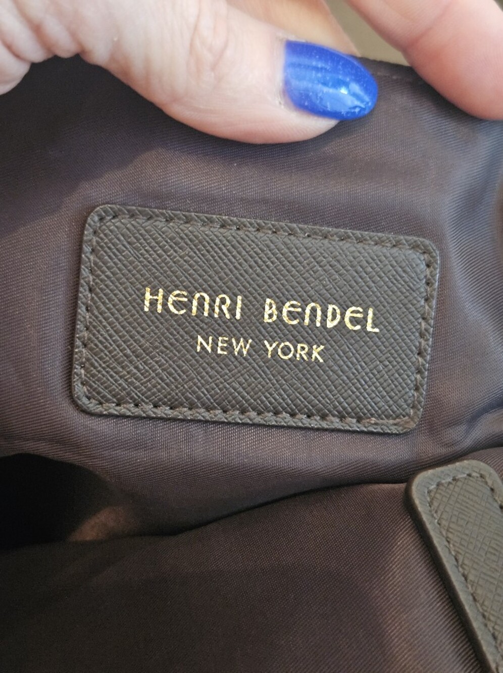 Henri Bendel NYC Fashion Illustration Purple Graphic Tote Shopper Bag - Picture 7 of 16
